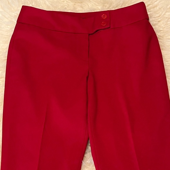 Talbots Signature Red Ankle High Rise Pants - Picture 7 of 8